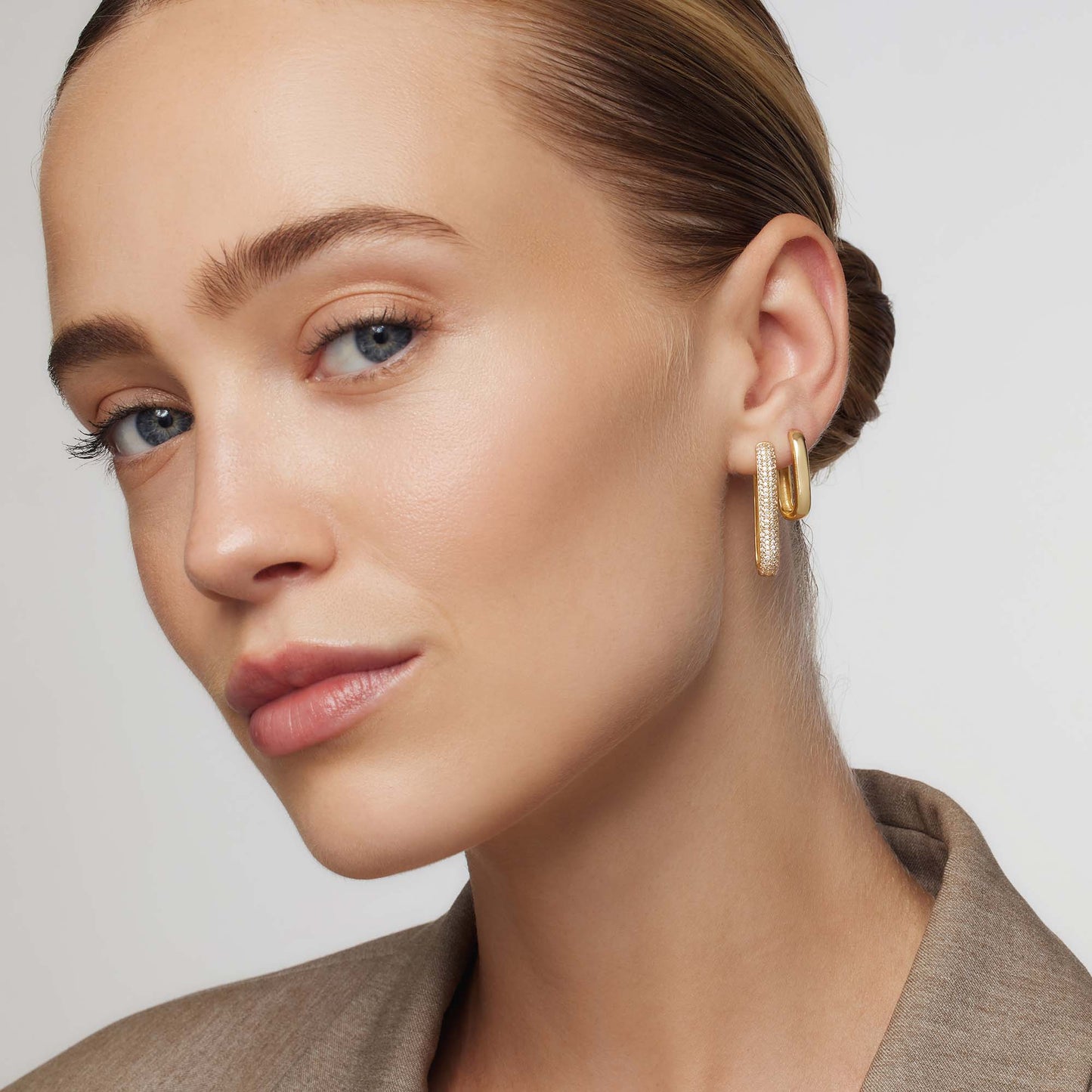 Large Icon Pavé Hoops